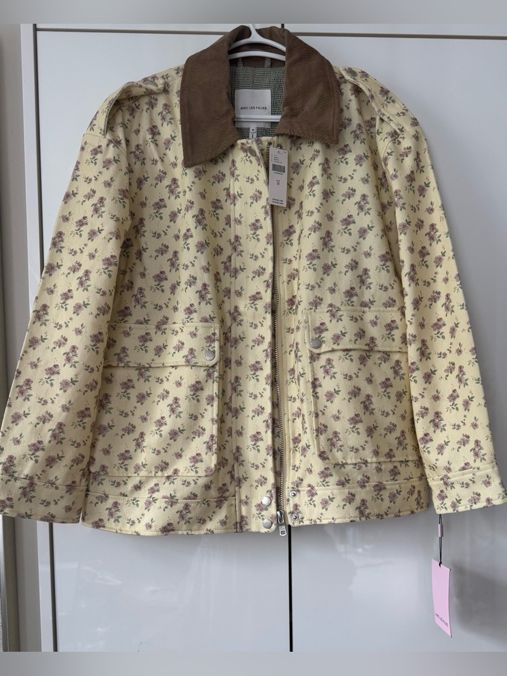 NWT Size M - Avec Les Filles Floral Utility Jacket 100% Cotton (NWT US$ 158) - Picture 6 of 16